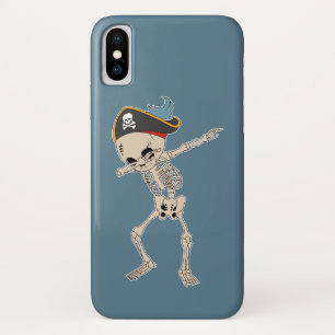 Spaß-Piraten-Tanz-Halloween-Skelett-Klecks Case-Mate iPhone Hülle