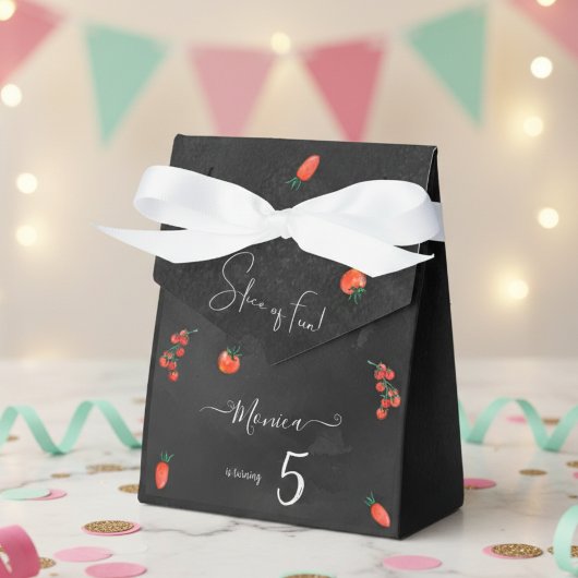 Spaß, Pizza zum Geburtstag Geschenkschachtel