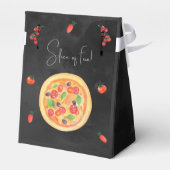 Spaß, Pizza zum Geburtstag Geschenkschachtel (Rückseite)
