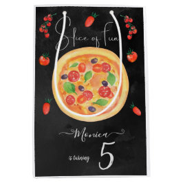 Spaß, Pizza zum Geburtstag Mittlere Geschenktüte