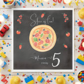 Spaß, Pizza zum Geburtstag Serviette