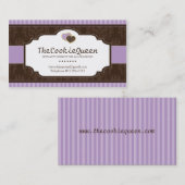 Spaß-Plätzchen-Bäckerei-Visitenkarte Visitenkarte (Vorne/Hinten)