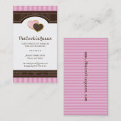 Spaß-Plätzchen-Bäckerei-Visitenkarte Visitenkarte (Vorne/Hinten)