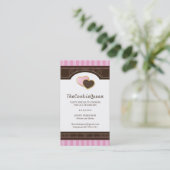 Spaß-Plätzchen-Bäckerei-Visitenkarte Visitenkarte (Stehend Vorderseite)