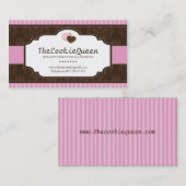 Spaß-Plätzchen-Bäckerei-Visitenkarte Visitenkarte (Vorne/Hinten)