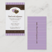 Spaß-Plätzchen-Bäckerei-Visitenkarte Visitenkarte (Vorne/Hinten)