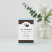 Spaß-Plätzchen-Bäckerei-Visitenkarte Visitenkarte (Stehend Vorderseite)