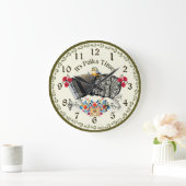 Spaß Polka Zeit! Akkordeon Wall Clock Große Wanduhr (Zuhause)