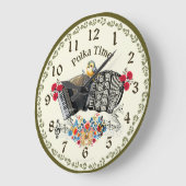 Spaß Polka Zeit! Akkordeon Wall Clock Große Wanduhr (Winkel)