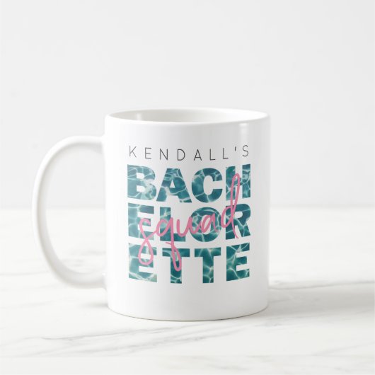 Spaß-Pool und tropisches Bachelorette Kaffeetasse (Links)
