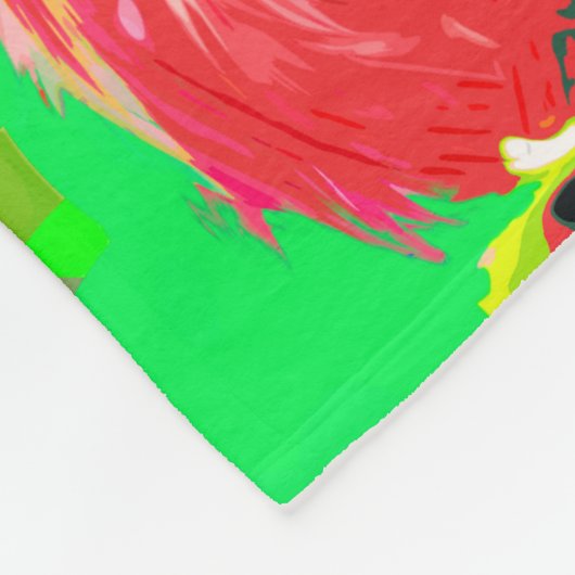 Spaß Pop Spielzeug Poodle Fleecedecke (Ecke)