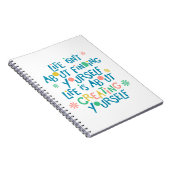 Spaß, Positiv, Lebensquote Notizblock (Rechte Seite)