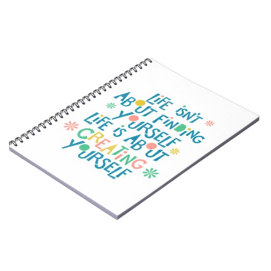 Spaß, Positiv, Lebensquote Notizblock (Linke Seite)