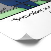 Spaß-Poster am Arbeitsplatz Poster (Ecke)