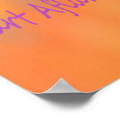 Spaß Poster Comic Typ T zum Lächeln (Ecke)