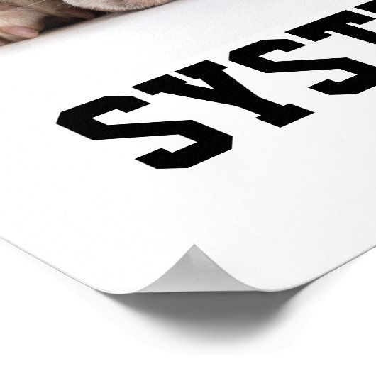 Spaß-Poster für Systemausfall Poster (Ecke)