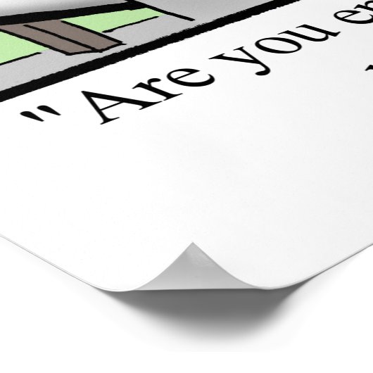 Spaß-Poster Poster (Ecke)