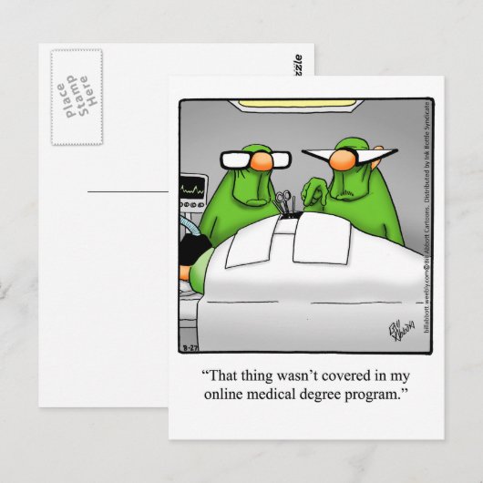 Spaß Poster "Spectickles" Postkarte (Vorne/Hinten)