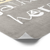 Spaß Poster Zitat Freunde treffen sich hier (Ecke)