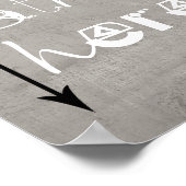 Spaß Poster Zitat Freunde treffen sich hier (Ecke)