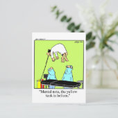 Spaß Postkarte (Stehend Vorderseite)