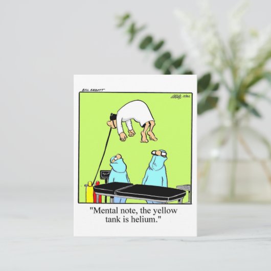 Spaß Postkarte (Stehend Vorderseite)