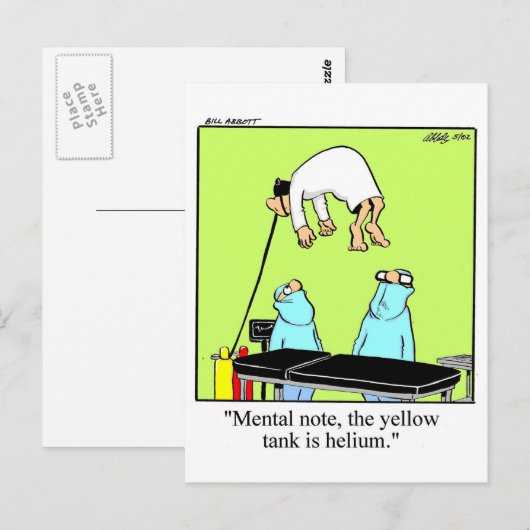 Spaß Postkarte (Vorne/Hinten)