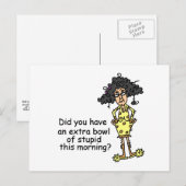 Spaß Postkarte (Vorne/Hinten)