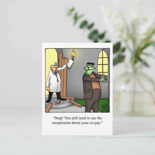 Spaß Postkarte (Stehend Vorderseite)