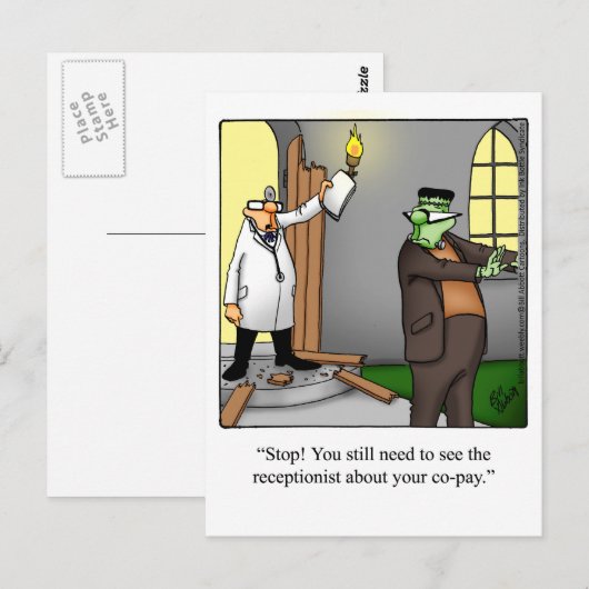 Spaß Postkarte (Vorne/Hinten)