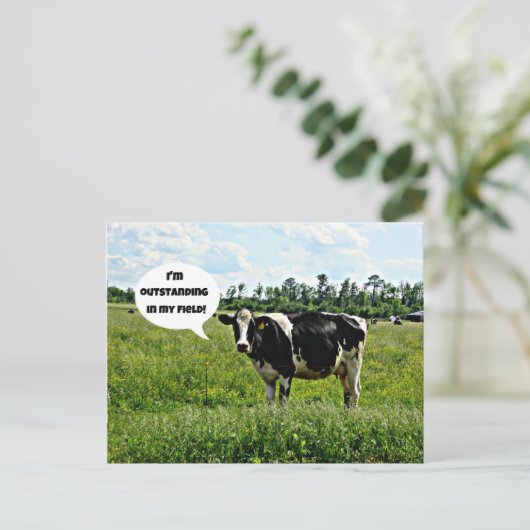 Spaß Postkarte (Stehend Vorderseite)