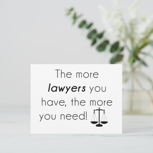 Spaß Postkarte (Stehend Vorderseite)