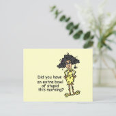 Spaß Postkarte (Stehend Vorderseite)