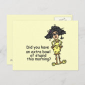 Spaß Postkarte (Vorne/Hinten)