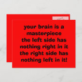 Spaß Postkarte (Vorne/Hinten)