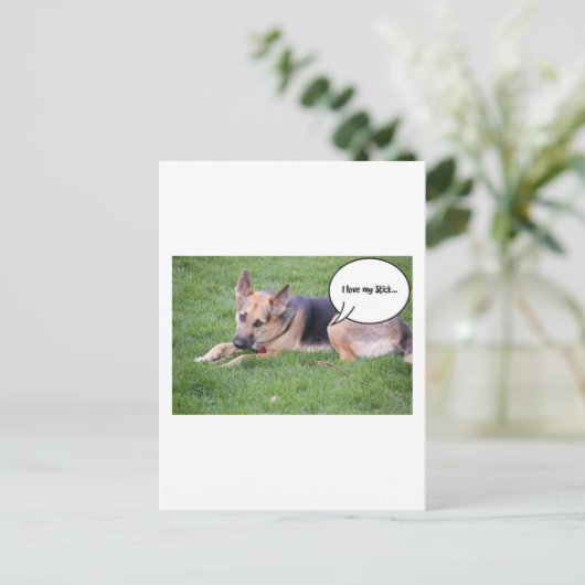 Spaß Postkarte (Stehend Vorderseite)