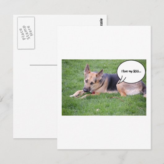 Spaß Postkarte (Vorne/Hinten)