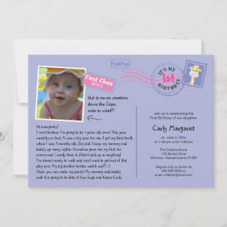 Spaß Postkarte Geburtstagsparty Einladung