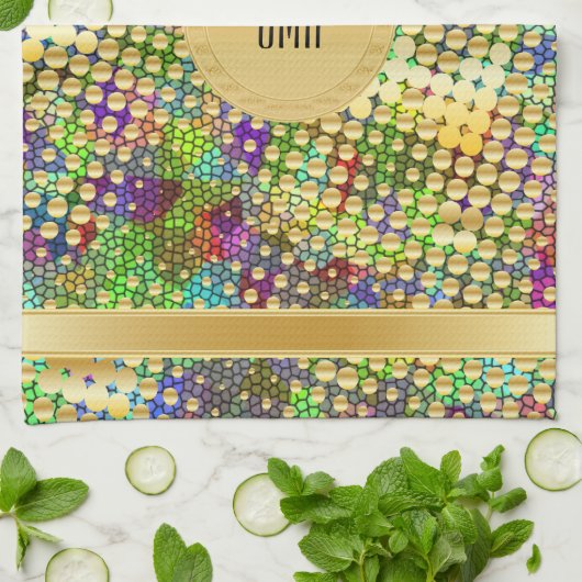 Spaß psychedelisch mit einem Spritzer der Geschirrtuch (Gefaltet)