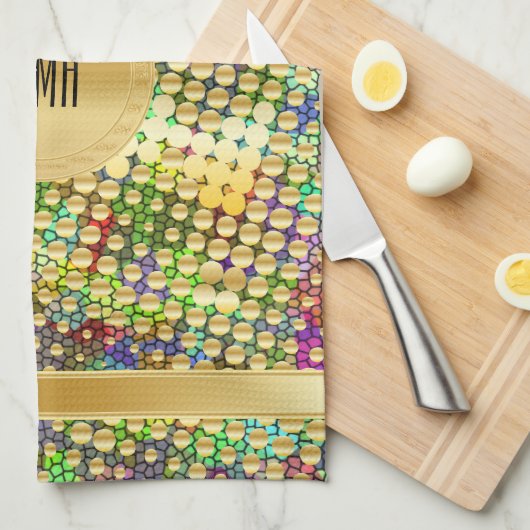 Spaß psychedelisch mit einem Spritzer der Geschirrtuch (Viertel Falte)