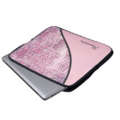 Spaß Psychedelisches Rosa mit einem Spritzer rosa Laptopschutzhülle (Vorne Knopf)