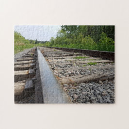 Spaß! Puzzle - Blick auf die Zugspuren
