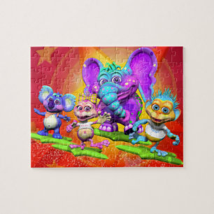 Spaß-Puzzlespiel mit "dem GiggleBellies " Puzzle