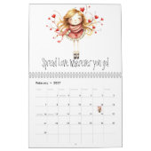 Spaß & Quirky Cartoon Girls Kalender (Feb 2027)