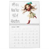 Spaß & Quirky Cartoon Girls Kalender (Jan 2027)