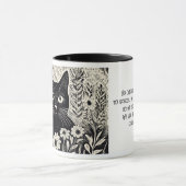 Spaß Quotes floral Katzen Dinge Dinge Nothing Tasse (Zentrum)