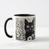 Spaß Quotes floral Katzen Dinge Dinge Nothing Tasse (Links)