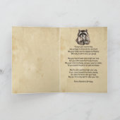 Spaß Raccoon Tier Lover Karte (Innenseite)