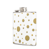 Spaß Random Gold Dots Flachmann (Links)