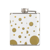 Spaß Random Gold Dots Flachmann (Rückseite)
